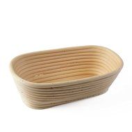 Oval Proofing Basket Set by Bread Story &ndash; 10 Inch Oval Banneton / Brotform Handmade Unbleached Natural Cane Bread... N2