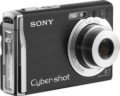 Sony Cybershot DSCW90 8.1MP Digital Camera with 3x Optical Zoom and Super Steady Shot (Black) N8
