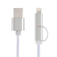 [4 Pack, 2-in-1] EReach 1 FT Lightning and Micro USB Nylon Braided High Speed Charge and Sync Cable Cord for iPhone...