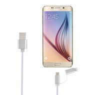 [4 Pack, 2-in-1] EReach 1 FT Lightning and Micro USB Nylon Braided High Speed Charge and Sync Cable Cord for iPhone... N2