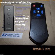 NEW Replacement Remote control for Bose Cinemate Series II, IIGS &amp; 1SR 4 FUNCTION on off volume +- Can run the... N2