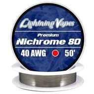 Genuine Lightning Vapes 40 AWG Nichrome 80 Wire 1000' N3