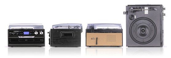 Bluetooth Record Player with Detachable Speakers &ndash; Relive Your Sweet Memories &ndash; 8 in 1 Player (Record Player,... N5