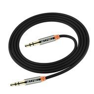 aLLreLi&reg; 3.3ft 3.5mm Male to Male Stereo Audio AUX Cable Black for Headphones, iPods, iPhones, iPads, Smartphones... N9