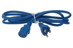 SF Cable, 6 ft 18 AWG Universal Power Cord (IEC320 C13 to NEMA 5-15P) White Color N7