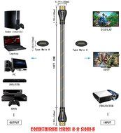 FARSTRIDER HDMI 2.0 Cable 25 Feet (8 Meters) High Speed, Supports Ethernet, 2160P, 4k, 3D, 24K Gold Connector,... N28