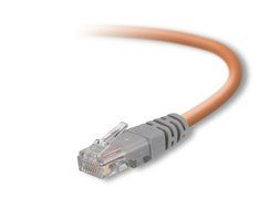 Belkin 25-Foot CAT5e Crossover Molded Networking Cable (Yellow) N3