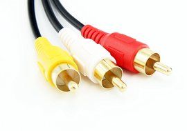 50FT/15M RCA M/Mx3 Audio/Video Cable Gold Plated - Audio Video RCA Stereo Cable 50FT