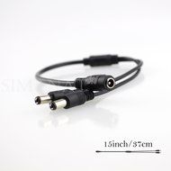 SIM&amp;NAT 1 Female to 2 Male 5.5mm x 2.1mm DC Power Supply Splitter Cord, Y Splitter Adapter Wire, Y-cable for Security... N6