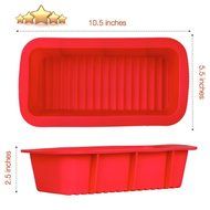 Silicone Bread Loaf Pan for Soap, Chocolate, Cake &amp; Bread Baking - FDA Approved Food Grade Silicone 100% BPA Free N2