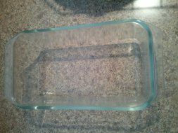Vinage Pyrex Ovenware 215-b 9 X 5 X 3 Clear Glass Bread, Meatloaf, Bread Pan Collectible