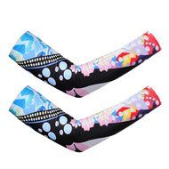 Ophelia Women Short Sleeve Cycling Jersey Pant Set+arm Sleeves(Skull,S) N106
