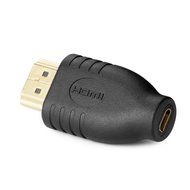 Aurum Cables Right Angle L Shape HDMI Male to HDMI Female Adapters - Black - Pack of 5 + 3 Cable Ties N27