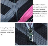 Ophelia Women Short Sleeve Cycling Jersey Pant Set+arm Sleeves(Skull,S) N110