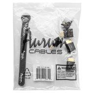 Aurum Cables Right Angle L Shape HDMI Male to HDMI Female Adapters - Black - Pack of 5 + 3 Cable Ties N33