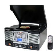Pyle Turntable Record Player and Pre-Amplifier Package - PTCD8UB Retro Style Turntable With CD/Radio/USB/SD/SDHC...