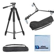 75-Inch Elite Series Full Size Camcorder Tripod + Elite Series Professional Universal Tripod Dolly w/ One Step... N4