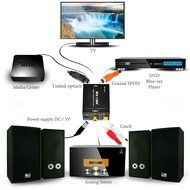 WV-LINK Digital Optical Coax to Analog RCA Audio Converter with Fiber Cable N4