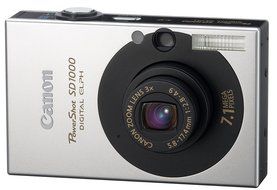 Canon PowerShot SD1000 7.1MP Digital Elph Camera with 3x Optical Zoom (Black) (OLD MODEL) N5