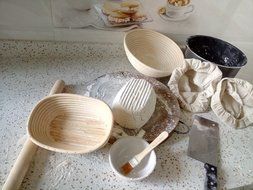 Banneton Proofing Basket 8" Oval Banneton Brotform for Bread and Dough [FREE BRUSH] Proofing Rising Rattan Bowl... N5