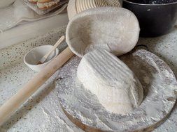 Banneton Proofing Basket 8" Oval Banneton Brotform for Bread and Dough [FREE BRUSH] Proofing Rising Rattan Bowl... N6