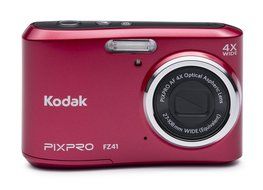 Kodak PIXPRO Friendly Zoom FZ41 16 MP Digital Camera with 4X Optical Zoom and 2.7" LCD Screen (Silver) N8