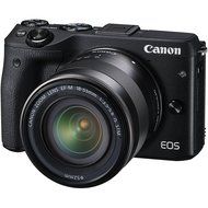 Canon EOS M3 Wi-Fi Digital ILC Camera &amp; EF-M 18-55mm IS STM Lens (Black) with 32GB Card + Case + Flex Tripod +... N2