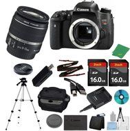 Canon EOS Rebel T6S DSLR with 18-55mm IS STM + 2pcs 16GB Memory Card + Camera Case + Memory Card Reader + Tripod...