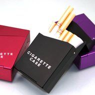 Bleiou 2PCS Aluminum 20 Pieces Cigar Cigarette Tobacco Holder Storage Case Pocket Box Auto High-grade Men&#039;s Cigarette... N5