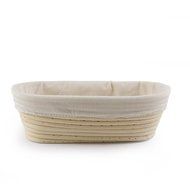 Oval Proofing Basket Set by Bread Story &ndash; 10 Inch Oval Banneton / Brotform Handmade Unbleached Natural Cane Bread... N3