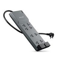 Belkin 12-Outlet Power Strip Surge Protector with 10-Foot Cord and Telephone, Ethernet, Coaxial Protection, BE112234-10 N9