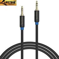 Sabrent 3.5mm Gold Plated Premium Auxiliary Male To Male AUX Cable [Step Down Design] 3 Feet (CB-AUX1) N3