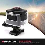 Monster Vision 360 Camera 1080p 60 fps Action Camera, 16GB MicroSD included, Ultra Wide Angle, WiFi Enabled [CAMVI... N21