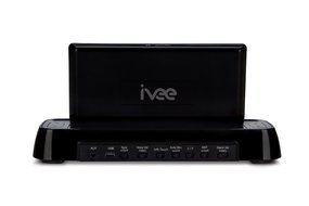 Ivee Interactive Talking iv2b Flex Digital Voice-Activated Alarm Clock with FM Radio (Black) N4
