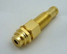 Philmore 3.5mm Panel Mount Stereo Jack with Gold Plated Metal Housing : 45-399G (1) by Philmore