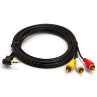 6 Feet 3.5 mm to 3 RCA AV Camcorder Video Cable Sony JVC 6