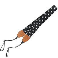 Teanfa Black Spot Camera Strap Shoulder Neck Camera Belt For Canon Nikon Olympus Panasonic Pentax Sony SLR/DSLR... N4