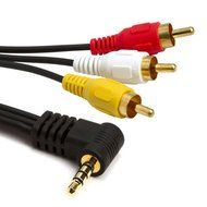 6 Feet 3.5 mm to 3 RCA AV Camcorder Video Cable Sony JVC 6 N2