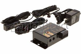 IR Repeater System - Hidden IR Control System for Home Theater Infrared Extender System Kit, Black