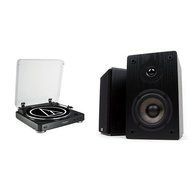 Audio Technica AT-LP60BK Fully Automatic Belt-Drive Stereo Turntable, Black and Micca MB42 Bookshelf Speakers...