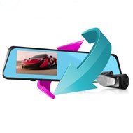 HD 4.3 1080p Dual Lens Video Recorder Dash Cam Rearview Mirror Car Camera DVR from DDLBiz N6