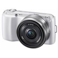 Sony Digital SLR Camera NEX-C3 Double Lens Kit White NEX-C3D/W