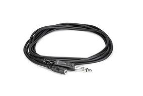 Hosa MHE-325 3.5 mm TRS to 1/4 inch TRS Headphone Adaptor Cable, 25 feet N2
