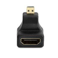 Aurum Cables Right Angle L Shape HDMI Male to HDMI Female Adapters - Black - Pack of 5 + 3 Cable Ties N39