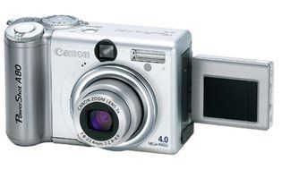 Canon PowerShot A80 4MP Digital Camera w/ 3x Optical Zoom N3