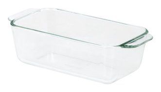 Pyrex Bakeware 1-1/2-Quart Loaf Dish, Clear