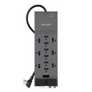 Belkin 12-Outlet Power Strip Surge Protector with 10-Foot Cord and Telephone, Ethernet, Coaxial Protection, BE112234-10 N11