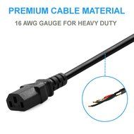3 Pack - 3ft High Performance Premium Power Supply Cable NEMA5-15P to IEC C13 - Universal Connection Supports... N10