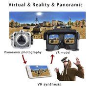 OVTECH 1.5&quot; Inch Wireless 3D VR 360 Degree Panoramic Digital Video Outdoor Sports Waterproof Ultra HD 4K Mini...