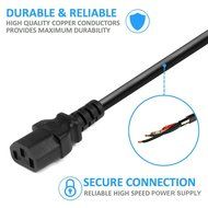 3 Pack - 3ft High Performance Premium Power Supply Cable NEMA5-15P to IEC C13 - Universal Connection Supports... N12
